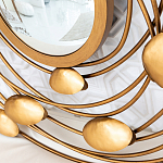 Зеркало в круглой раме украшенной раковинами с жемчугом Pearl in the Gleam варинант исполнения - 3 | Loft Concept в Волгограде