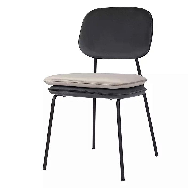 Стул с мягкой обивкой из велюра Soft Velor Chair Мульти Бежевый Стул с мягкой обивкой из велюра Soft Velor Chair Мульти Бежевый в Волгограде | Loft Concept