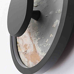 Бра круглое светодиодное с черной рамкой Stone Circle варинант исполнения - 3 | Loft Concept в Волгограде