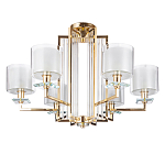 Люстра с 6-ю цилиндрическими плафонами из стекла Laurent варинант исполнения - 1 | Loft Concept в Волгограде