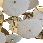 Люстра с белыми и золотистыми цветами G9 Dahlia Flowers Lamp варинант исполнения - 5 | Loft Concept в Волгограде