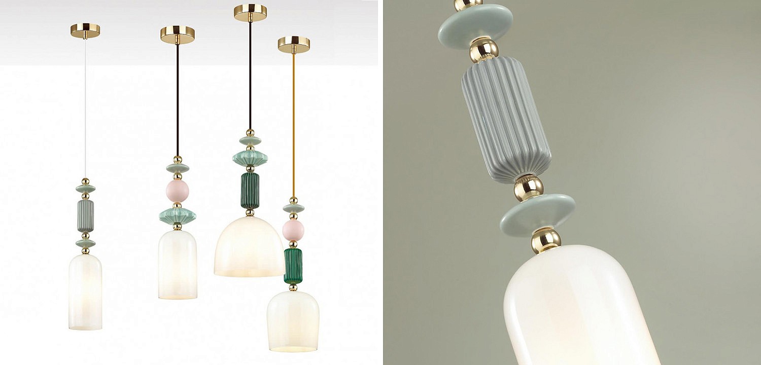 Подвесной светильник Iris hanging lamp gray Подвесной светильник Iris hanging lamp gray - Loft-Concept в Волгограде