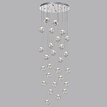 Люстра каскадня с 27-ю прозрачными шарообразными подвесами Bubbles Bocci варинант исполнения - 5 | Loft Concept в Волгограде