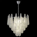 Люстра с подвесками из рифленного стекла в форме капель Textured Glass Chandelier варинант исполнения - 13 | Loft Concept в Волгограде
