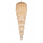 Люстра многоярусная каскадная с хрустальными подвесками Roul Crystal Light варинант исполнения - 5 | Loft Concept в Волгограде