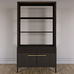 Стеллаж Primo с ящиками Темный орех варинант исполнения - 1 | Loft Concept в Волгограде