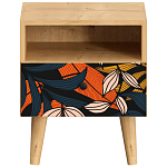Прикроватная тумба с изображением на ящике Elise Nightstand варинант исполнения - 9 | Loft Concept в Волгограде