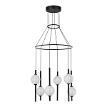 Люстра светодиодная с 6-ю сферическими стеклянными плафонами Splatter варинант исполнения - 3 | Loft Concept в Волгограде