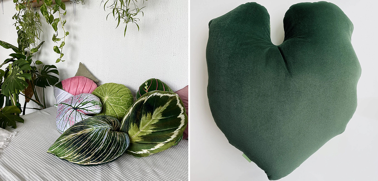 Декоративная подушка Botanical Cushion Philodendron Декоративная подушка Botanical Cushion Philodendron - Loft-Concept в Волгограде