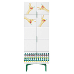 Тумба белая с рисунком Tall Forest Ok White варинант исполнения - 1 | Loft Concept в Волгограде