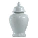 Ваза белая с крышкой однотонная Chinoiserie Ceramics варинант исполнения - 1 | Loft Concept в Волгограде