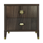 Тумба прикроватная с двумя ящиками Elsa Dreams Walnut варинант исполнения - 5 | Loft Concept в Волгограде