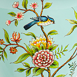 Настольная лампа голубая с изображением птиц Slip Away варинант исполнения - 6 | Loft Concept в Волгограде