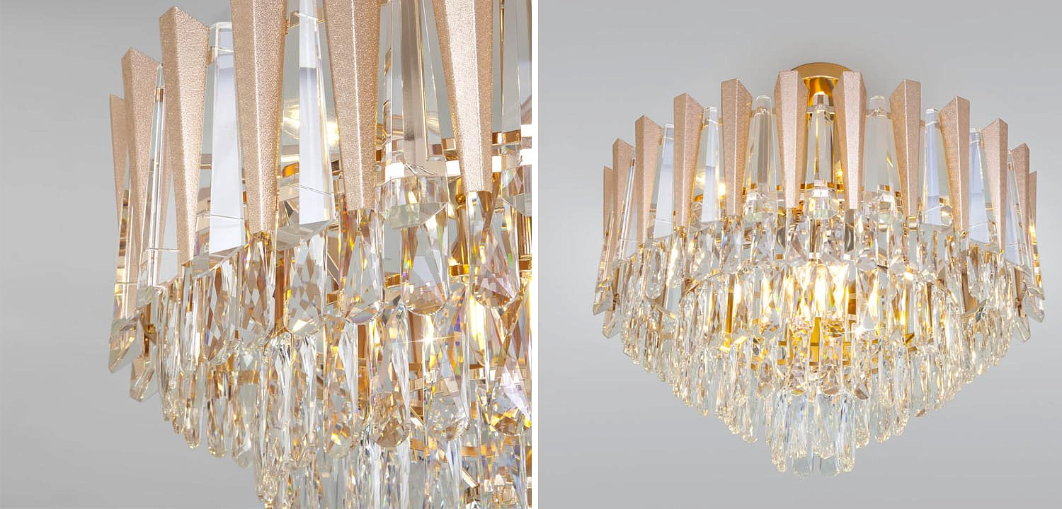 Потолочная люстра Crystal Edge Chandelier Потолочная люстра Crystal Edge Chandelier - Loft-Concept в Волгограде
