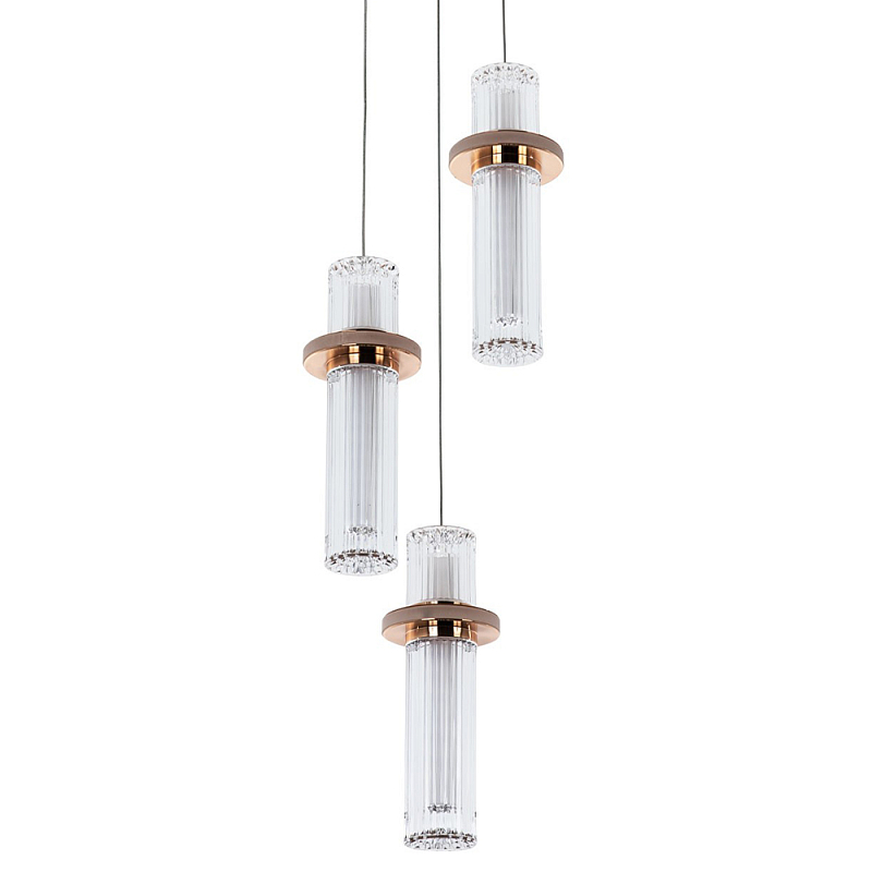 Подвесной светильник золото Trio Odile Acrylic Tube Hanging Lamp Gold Глянцевое золото Прозрачный Подвесной светильник золото Trio Odile Acrylic Tube Hanging Lamp Gold Глянцевое золото Прозрачный в Волгограде | Loft Concept