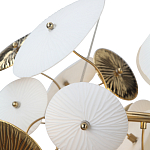 Люстра с белыми и золотистыми цветами Dahlia Flowers Lamp варинант исполнения - 7 | Loft Concept в Волгограде