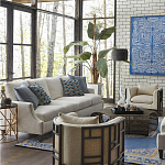 Приставной стол с металлическим золотым  основанием и чёрной столешницей Paradigm варинант исполнения - 2 | Loft Concept в Волгограде