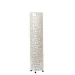 Торшер из перламутра на металлическом каркасе Indonesian Cylinder варинант исполнения - 4 | Loft Concept в Волгограде