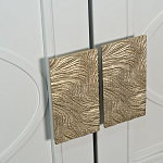 Шкаф бежевый двухдверный с полками и штангой Eccentricity варинант исполнения - 3 | Loft Concept в Волгограде