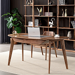 Стол рабочий округлой формы с ящиком  Working Moonnut Table варинант исполнения - 1 | Loft Concept в Волгограде