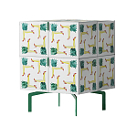 Тумба  с рисунком ShortT Pina Colada Green варинант исполнения - 3 | Loft Concept в Волгограде