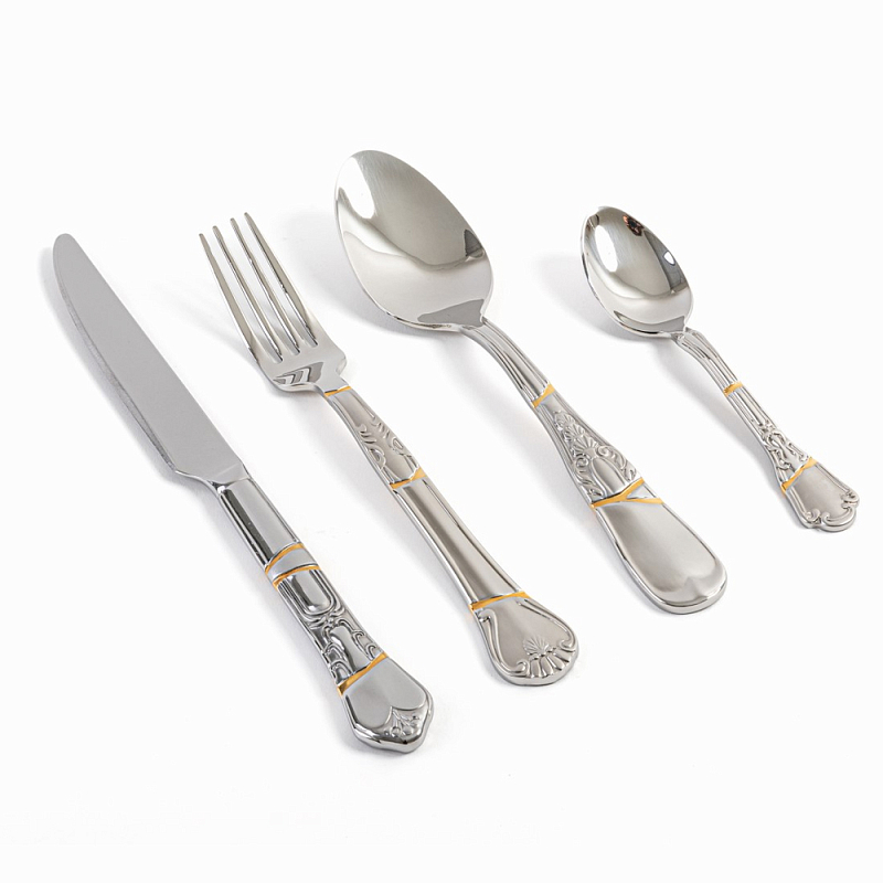 Набор столовых приборов Seletti Cutlery set Сталь Набор столовых приборов Seletti Cutlery set Сталь в Волгограде | Loft Concept