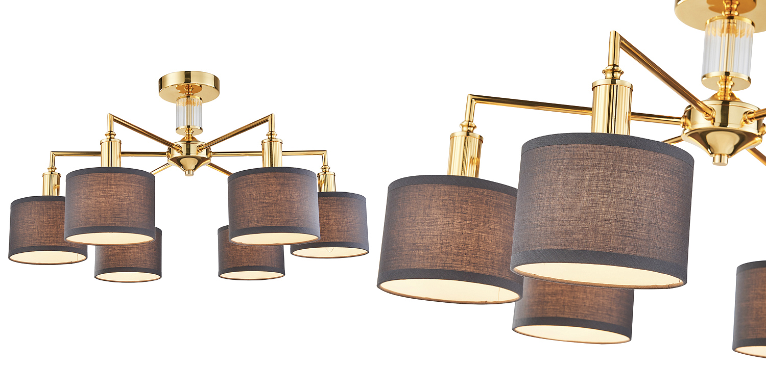 Люстра Laurent Chandelier grey 65 Люстра Laurent Chandelier grey 65 - Loft-Concept в Волгограде
