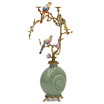 Фарфоровый подсвечник с бронзовым декором Eden Garden варинант исполнения - 2 | Loft Concept в Волгограде