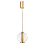 Подвесной светильник с плафоном в форме шара Inner Gleam Orb gold варинант исполнения - 4 | Loft Concept в Волгограде