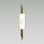 Бра с цилиндрическим белым плафоном на бронзовом основании с вертикальным декором из металлических трубок Sohne варинант исполнения - 2 | Loft Concept в Волгограде