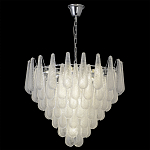 Люстра с подвесками из рифленного стекла в форме капель Textured Glass Chandelier варинант исполнения - 5 | Loft Concept в Волгограде