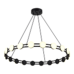 Люстра кольцевая с круглыми светодиодными источниками света Maxine Light варинант исполнения - 4 | Loft Concept в Волгограде