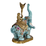 Подсвечник в виде слона из фарфора с бронзовыми элементами Elephant in the Garden of Eden варинант исполнения - 3 | Loft Concept в Волгограде