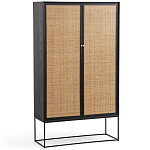 Шкаф с 2-мя дверцами из ротанга ручной работы Fuse Wicker Furniture варинант исполнения - 1 | Loft Concept в Волгограде