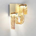 Бра волнистой формы из фактурного стекла Wave варинант исполнения - 6 | Loft Concept в Волгограде