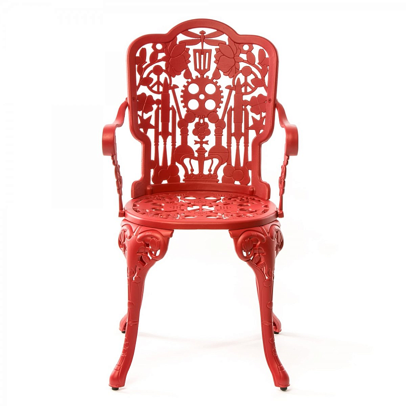 Стул Seletti Industry Collection ALUMINIUM ARMCHAIR – RED Красный Стул Seletti Industry Collection ALUMINIUM ARMCHAIR – RED Красный в Волгограде | Loft Concept