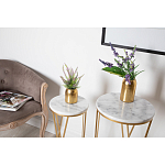 Столик дизайнерский Beige marble варинант исполнения - 3 | Loft Concept в Волгограде