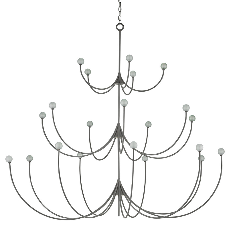 Люстра многоярусная светодиодная Traditional Clean Lines Серый Люстра многоярусная светодиодная Traditional Clean Lines Серый в Волгограде | Loft Concept