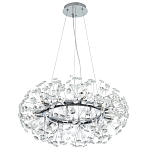 Круглая подвесная люстра Crystal Dandelions Chrome Chandelier варинант исполнения - 2 | Loft Concept в Волгограде