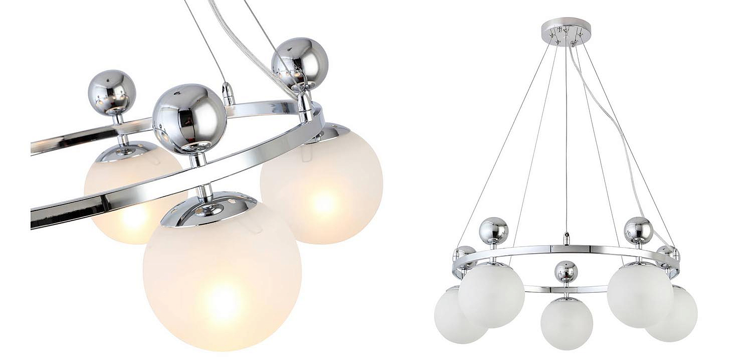 Люстра Demian Chrome Chandelier Люстра Demian Chrome Chandelier - Loft-Concept в Волгограде