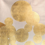 Обои ручная роспись в стиле Арт-деко Namban Colourway SC-289 on gold gilded paper варинант исполнения - 2 | Loft Concept в Волгограде