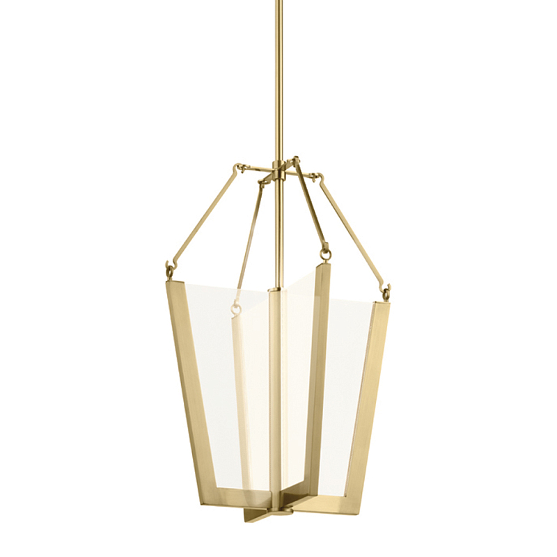  Подвесной светильник золотого цвета в форме фонаря Kichler Золотой в Волгограде | Loft Concept 