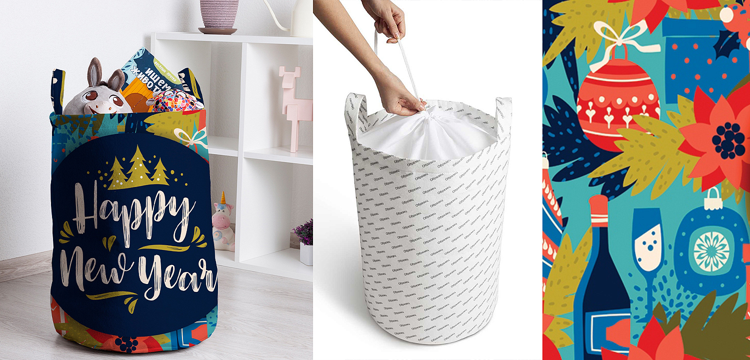 Корзина Happy New Year Basket Корзина Happy New Year Basket - Loft-Concept в Волгограде