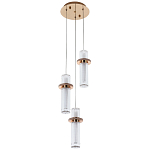 Подвесной светильник золото Trio Odile Acrylic Tube Hanging Lamp Gold варинант исполнения - 3 | Loft Concept в Волгограде
