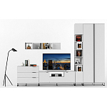 Полка навесная белая открытая Strict Lines  варинант исполнения - 6 | Loft Concept в Волгограде