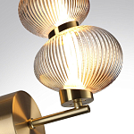 Бра с 2-мя рифлеными стеклянными шарами Marcelh Light варинант исполнения - 8 | Loft Concept в Волгограде