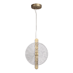 Подвесной светильник с круглым стеклянным плафоном Gingham варинант исполнения - 5 | Loft Concept в Волгограде