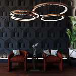 Гипсовая 3D Панель HEXAGON TEMPLE варинант исполнения - 1 | Loft Concept в Волгограде