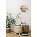 Корзина для хранения с ручками Interlacement Green  варинант исполнения - 6 | Loft Concept в Волгограде