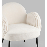 Полукресло Wave Stripes букле белый варинант исполнения - 2 | Loft Concept в Волгограде